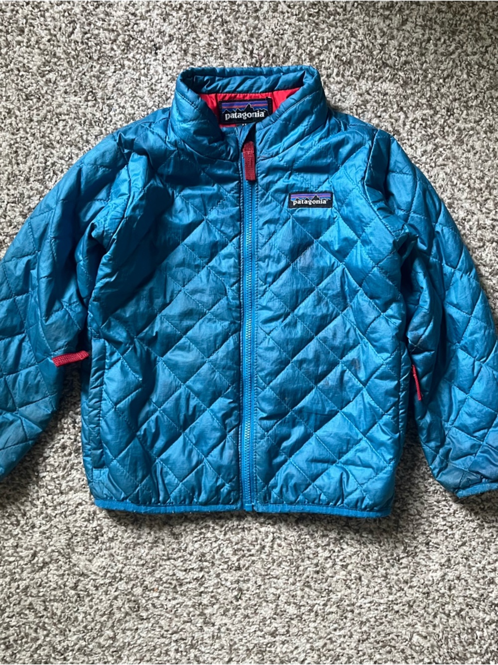 Patagonia Kids' Blue Quilted Jacket
